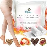 Ritalia® CELLULITE WICKEL BANDAGEN mit Wirkstoffen 100% VEGAN - 2 EXTRA LANGE...