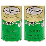 Khanum - Pure Butter Ghee - Bestes Butterfett zum Braten und Kochen im 2er Set...
