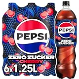 Pepsi Zero Zucker Cherry, Das zuckerfreie Erfrischungsgetränk von Pepsi ohne...