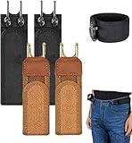 Uoqpty 4 Stück Gürtel Ohne Schnalle Für Herren Damen, Gürtel Taktischer...