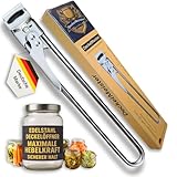 DECKELMEISTER - Edelstahl Deckelöffner, extralanger Hebel, sehr rutschfest,...