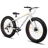 Hiland 26 Zoll Fat Tire Mountainbike für Jungen und Mädchen, 7-Gang...