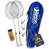 Best Sporting 200 XT Badminton Set, 2 Badminton Schläger 3 Bälle inklusive...