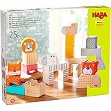 HABA 306287 - Bausteine Tierparade, Holz- und Naturbausteine ab 1,5 Jahren, made...