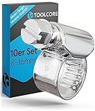 TOOLCORE® Schlauchschellen Edelstahl 8-16mm [Extra Stark] 10 Stück in...