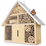 WILDLIFE HOME Insektenhotel - Naturbelassen & Wetterfest, Insektenhaus aus...