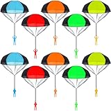 Delsen 10 Stück Fallschirmspringer Spielzeug,Fallschirm Spielzeug Kinder...