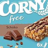 Corny free Schoko, Müsliriegel OHNE Zuckerzusatz, 1 Schachtel mit 6 Riegeln