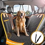 DZKKIUR Hundedecke Auto Rückbank Kratzfest 135x148CM,Hundesitz Auto Rückbank...