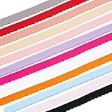 BENECREAT 24 Yards 12 Farben Elastischer Stretch-Spitzenbesatz, Bunte Spitze,...