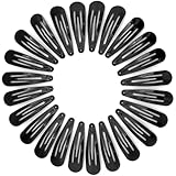 YISCOKO Haarspangen für Damen, schwarz, Metall-Haarspangen, 5,1 cm,...