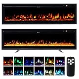 INMOZATA Elektrokamin mit Heizung 40 Zoll, 3-in-1 Elektrokamin...
