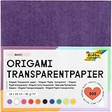 folia 825/1010 - Transparentpapier - Faltblätter, 10 x 10 cm, 500 Blatt, 42...