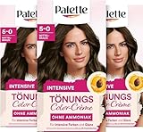 Palette Tönungscreme 5-0 Mittelbraun (3 x 115ml), temporäre Coloration ohne...