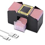 Miawtro Automatischer Kartenmischer Für 2/4 Decks,USB-/Batteriebetrieben...