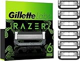 Gillette Labs Rasierklingen, 6 Ersatzklingen für Nassrasierer Herren und Heated...