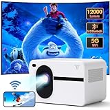 Beamer with 5G WiFi Bluetooth, Mini Outdoor/Home Video Beamer Full HD Native...