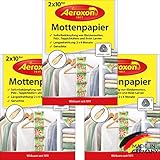 Aeroxon - Mottenschutz für Kleiderschrank - Mottenpapier - 3x20 Stück -...