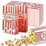 100 Stück Popcorntüten Klein, Popcorn Tüten Klein, Popcorn Boxen Papiertüten...