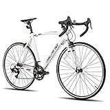 Hiland 700c Rennrad, 14 Gänge, Leichter Aluminiumrahmen, 28 Zoll Rennrad,...