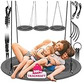 tectake® Nestschaukel, Korbschaukel bis 300 kg belastbar, Schaukel für Kinder...