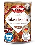 DREISTERN scharfe Gulaschsuppe 400g I Mit zartem Rindfleisch & Gemüse I...