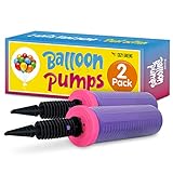 Luftballonpumpe, 2 Handpumpen für Luftballons – Robuste Dual Action...