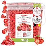 MeerBach & Rose Erdbeeren gefriergetrocknet, 300g gefriergetrocknete Früchte in...