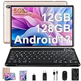 FACETEL Tablet 10 Zoll Android 13 Tablet PC mit 5G WLAN Octa-Core 2.0Ghz | 12GB...