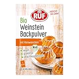 RUF Bio Weinstein-Backpulver, ohne Phosphatzusatz, Backtriebmittel zum Backen...