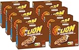 NESTLÉ LION Breakfast Cereal Bar, knuspriger Frühstücksriegel mit Karamell &...