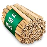 GARDIGO® Bambusröhrchen für Insektenhotel - 150 Stück - Bambus Niströhren...