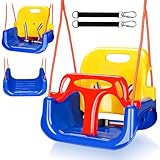 Ansobea Babyschaukel 3-in-1 Kinderschaukel Babysitz...