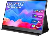 UPERFECT Portable Monitor 15,6 Zoll Tragbarer Monitor 1920 x 1080 Full HD IPS...