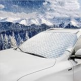 JMGRTYT Auto Windschutzscheiben Abdeckung,Ultra-Dick Schutzabdeckung Schnee EIS...