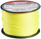 Connex Maurerschnur gelb - 100 m Länge - Ø 1,2 mm - Polyester geflochten -...