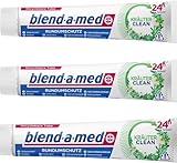 3 x Blend-a-med Kräuter Clean Rundumschutz Zahnpasta - je 75ml