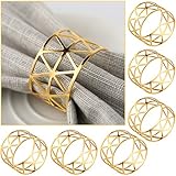 Metall Gold Serviettenschnallen Blätter für Hochzeitsfeier Abendessen...