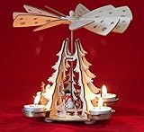 Wichtelstube-Kollektion Weihnachtspyramide Winterkinder Pyramide f. Teelichter...
