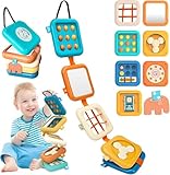 weirtoya Montessori Spielzeug ab 1 Jahr, Motorikwürfel, Busy Board ab 1 Jahr,...