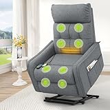 Srfzluxy Fernsehsessel Relaxsessel mit Aufstehhilfe, Elektrisch Massagesessel...