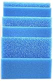 Wohnkult Filtermatte Filterschwamm blau alle Größen von 50 x 50 x 2 cm - 100 x...