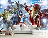 Avengers Jungen Schlafzimmer Foto Tapete Custom 3d Wandbilder Marvel Comics...