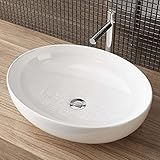 Waschbecken24 BxTxH 51x40x13,50 CM Keramik Waschbecken Aufsatzwaschbecken...