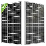 ECO-WORTHY Bifaziales Solarpanel120W 18V, Monokristallin Solarmodul für 12V...