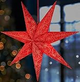 BRUBAKER 60 cm Weihnachtsstern für Innen - Adventsstern mit E14 Fassung...