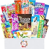 Amerikanische Süßigkeiten Box mit 24 Snacks – USA Süßigkeiten aus aller...