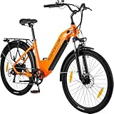 nakxus 26T1 Elektrofahrrad 26 Zoll E-Bike, 36V 18.2Ah Akku herausnehmbar, 250W...