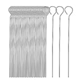 ASYKNM 20x Edelstahl Schaschlikspieße 24,5cm: Grill-, Lagerfeuer- &...