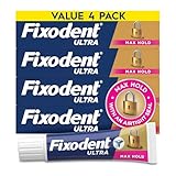 Fixodent Ultra Max Hold Secure Prothesen-Klebecreme für volle und teilweise...